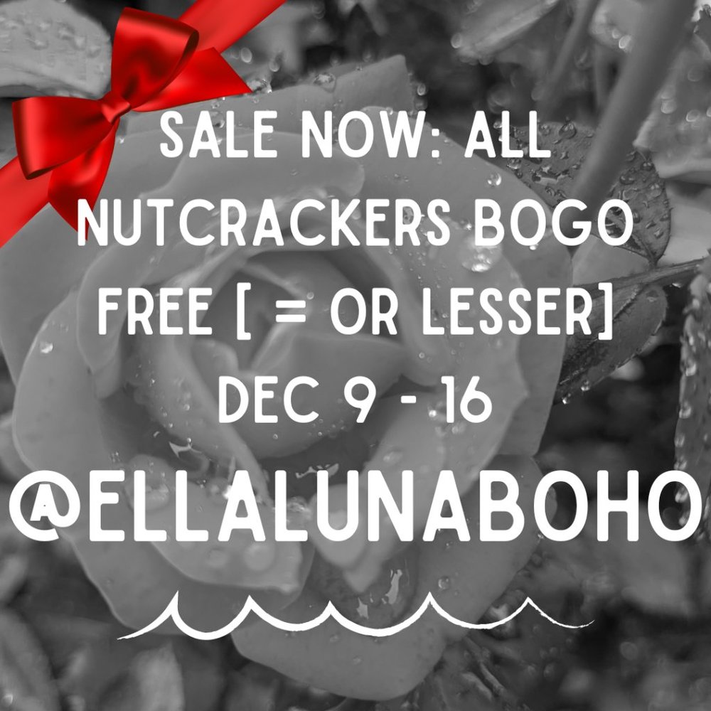 SALE NOW BOGO FREE Nutcrackers Holiday / Christmas Gift Sale Dec 9 - 16 vintage